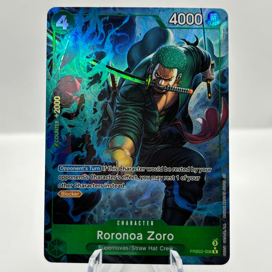 Roronoa Zoro - PRB02-006 (Alternate Art) - Premium Booster -The Best- Vol. 2 single card