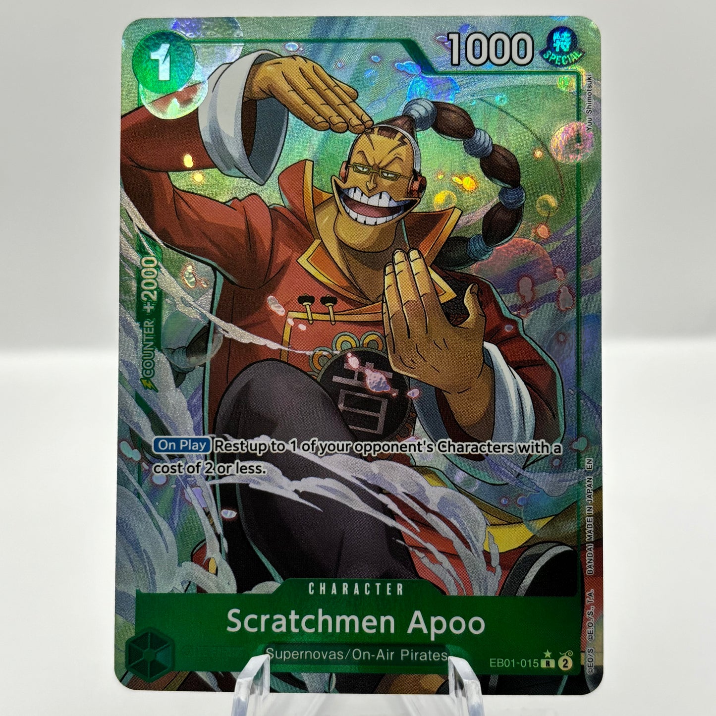 Scratchmen Apoo - EB01-015 (Alternate Art) - Premium Booster -The Best- Vol. 2 single card