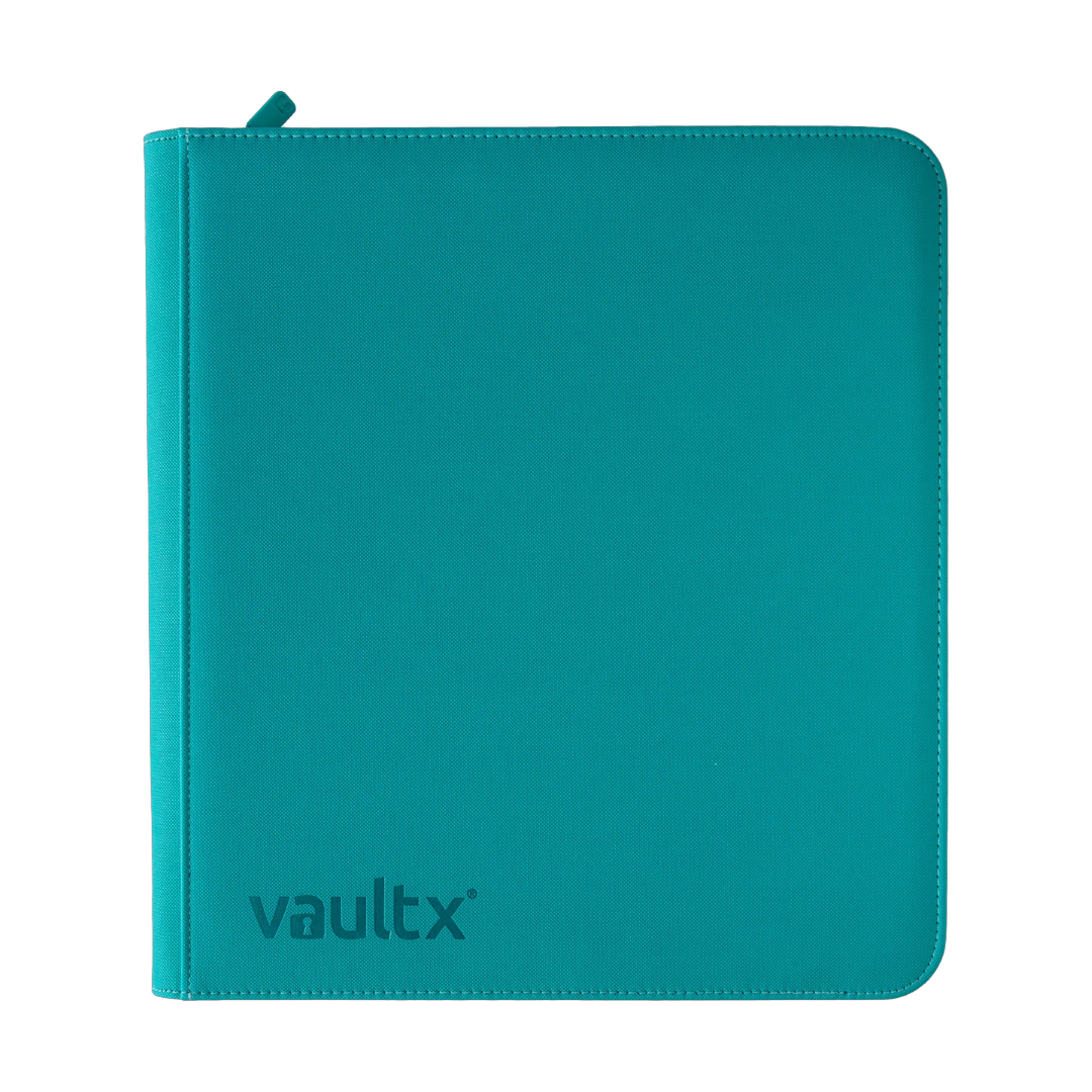 Vault X 12-Pocket Exo-Tec® Zip Binder Ocean Blue