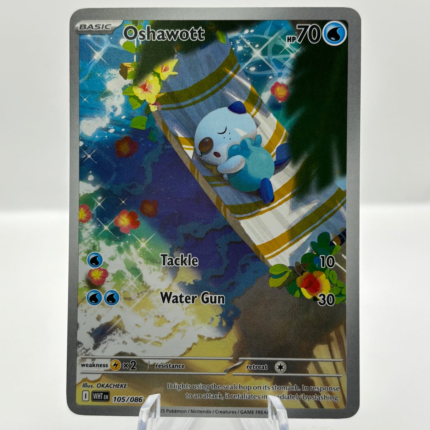Oshawott - 105/086 - SV: White Flare single card