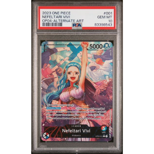 2023 ONE PIECE OP04-KINGDOMS OF INTRIGUE #001 NEFELTARI VIVI ALTERNATE ART