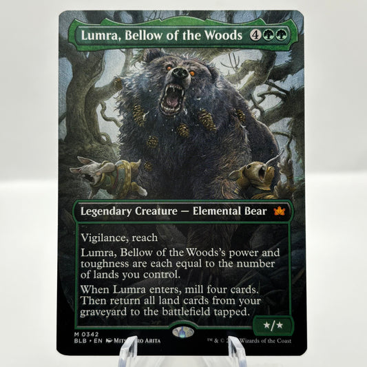 Lumra, Bellow of the Woods (Borderless) (0342) - Bloomburrow single card