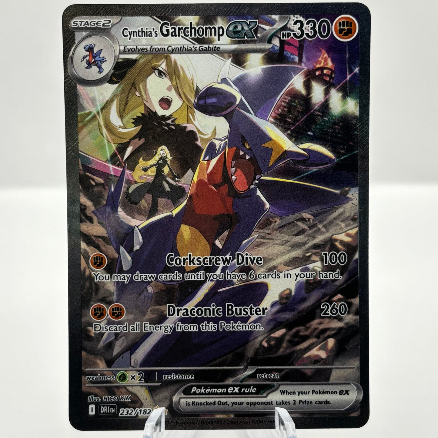 Cynthia's Garchomp ex - 232/182 - SV10: Destined Rivals single card