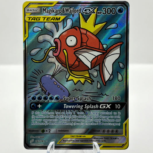 Magikarp & Wailord GX (Alternate Full Art) - SM - Team Up single card