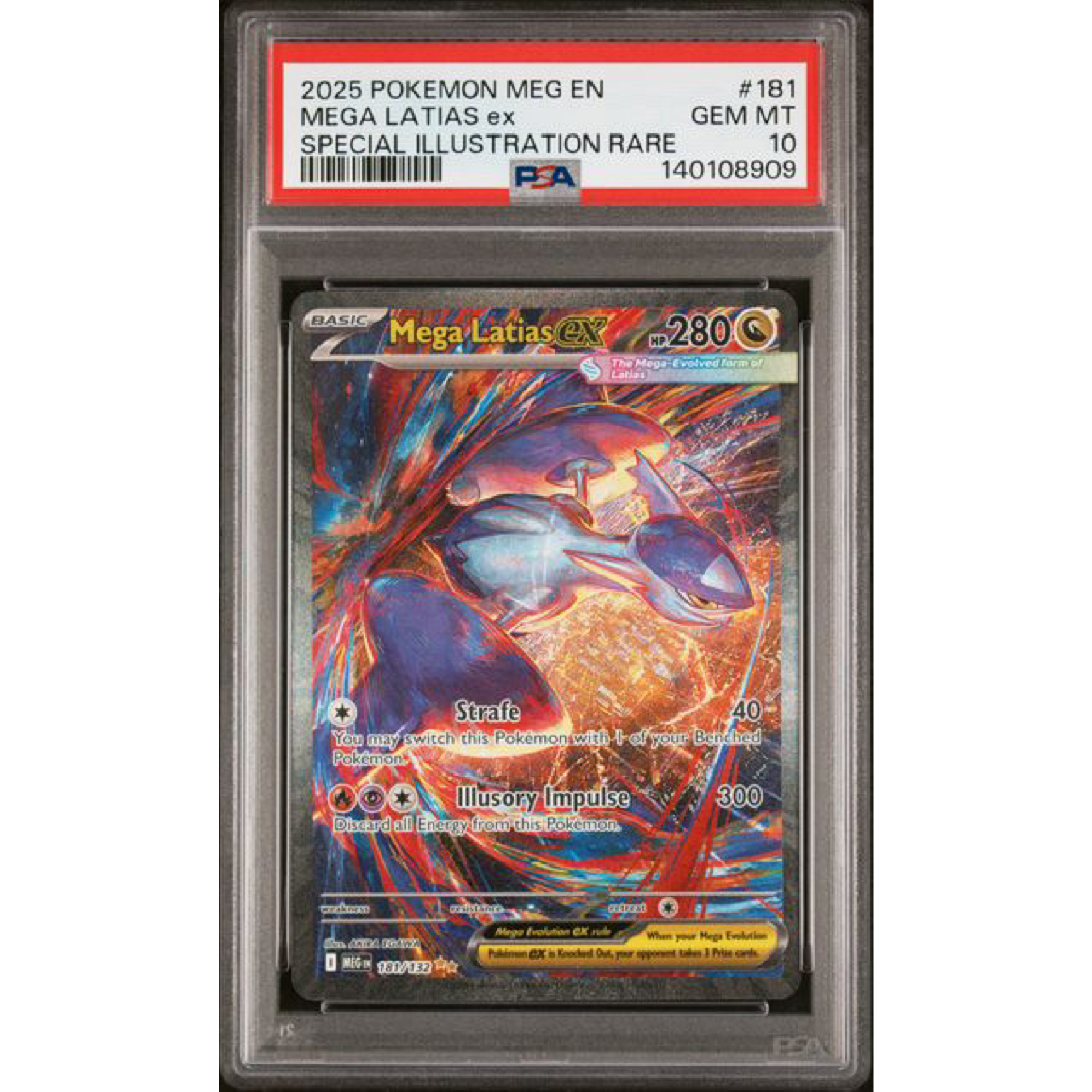 PSA 10 2025 POKEMON MEG EN-MEGA EVOLUTION #181 MEGA LATIAS EX SPECIAL ILLUSTRATION RARE