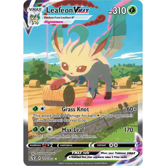 Leafeon VMAX (Alternate Art Secret) - SWSH07: Evolving Skies