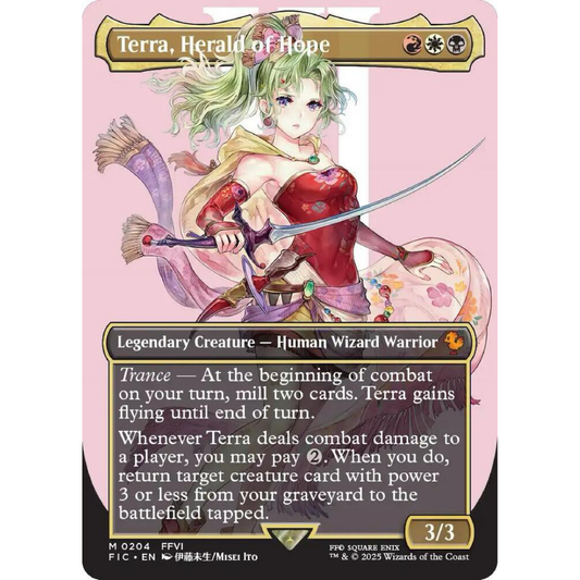 Terra, Herald of Hope (Borderless) (Non Foil) - Commander: FINAL FANTASY