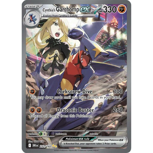 Cynthia's Garchomp ex - 232/182 - SV10: Destined Rivals