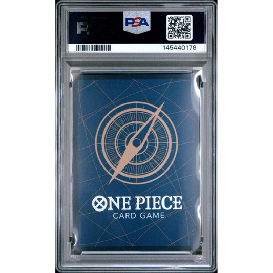 2025 ONE PIECE *JAPANESE* OP11-A FIST OF DIVINE SPEED #005 LUFFY-TAROU SPECIAL ALTERNATE ART CERT 145440178 PSA10