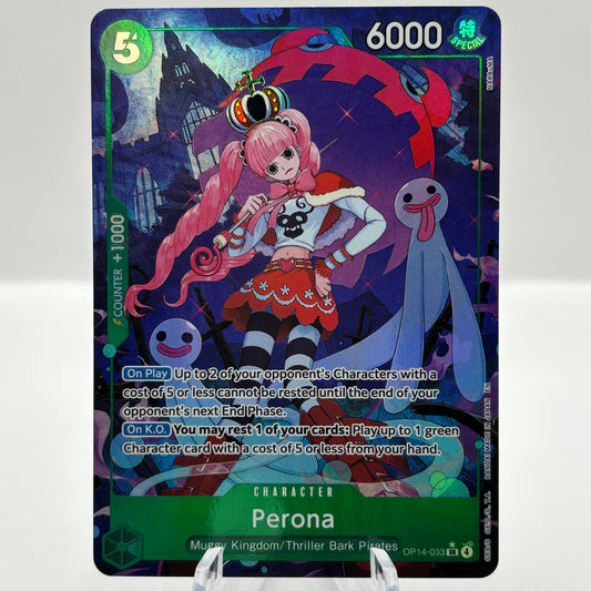 Perona - OP14-033 (Alternate Art) - The Azure Sea's Seven Single Card