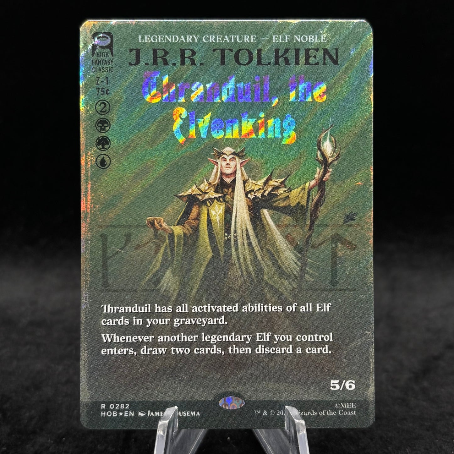 Thranduil, the Elvenking (Borderless) (Surge Foil) - The Hobbit Single Card