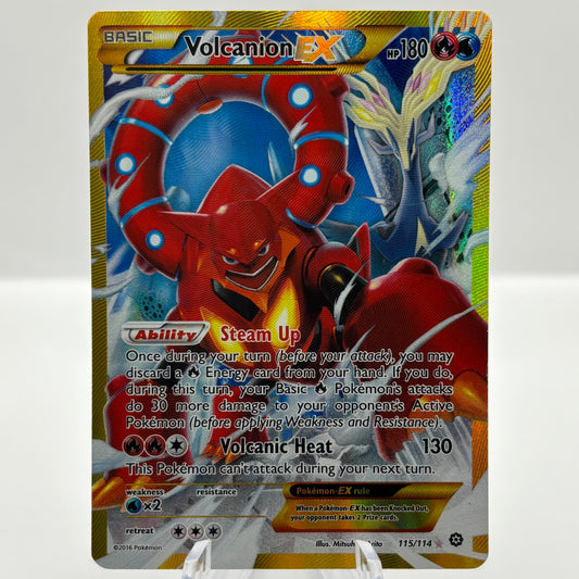 Volcanion EX (Secret) - XY - Steam Siege (STS) single card