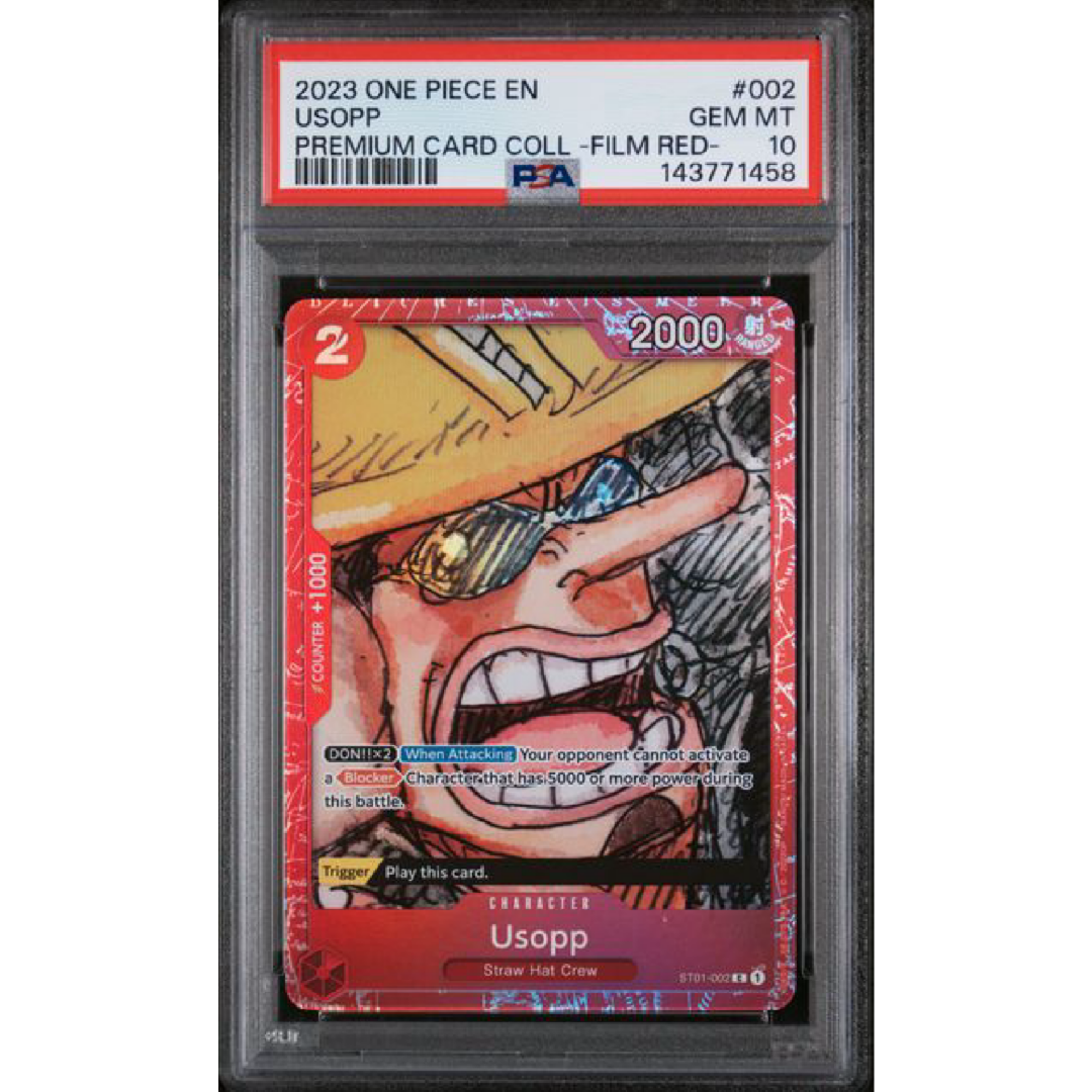 2023 ONE PIECE PREMIUM CARD COLLECTION -ONE PIECE FILM RED- #002 USOPP PSA 10
