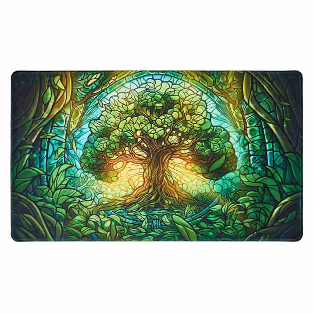Arcane Fortress Standard Playmat Stained Glass 24” x 14”