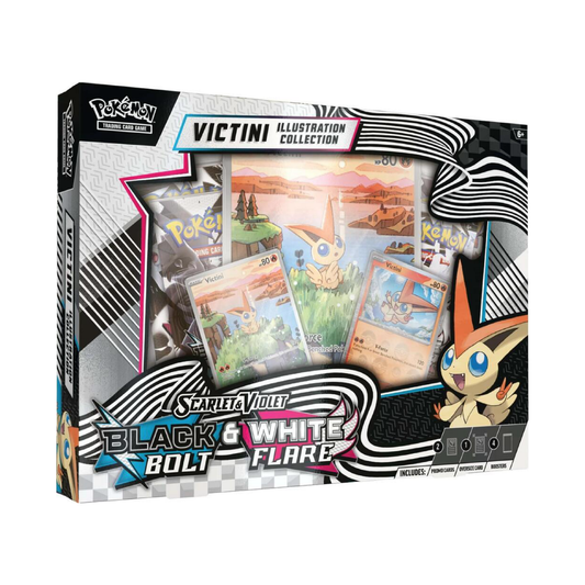 Pokemon TCG: Scarlet & Violet 10.5 Black Bolt/White Flare- Illustration Collection Case (Unova Victini)