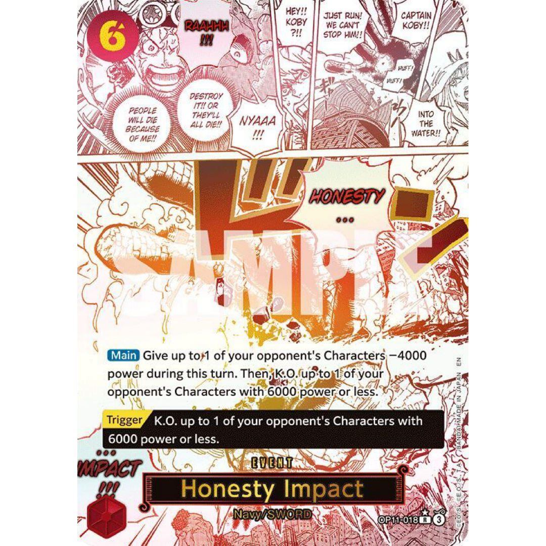 Honesty Impact (Alternate Art) - A Fist of Divine Speed (OP11)