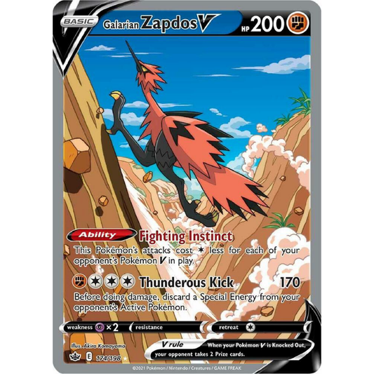 Galarian Zapdos V (Alternate Full Art) - SWSH06: Chilling Reign (SWSH06)