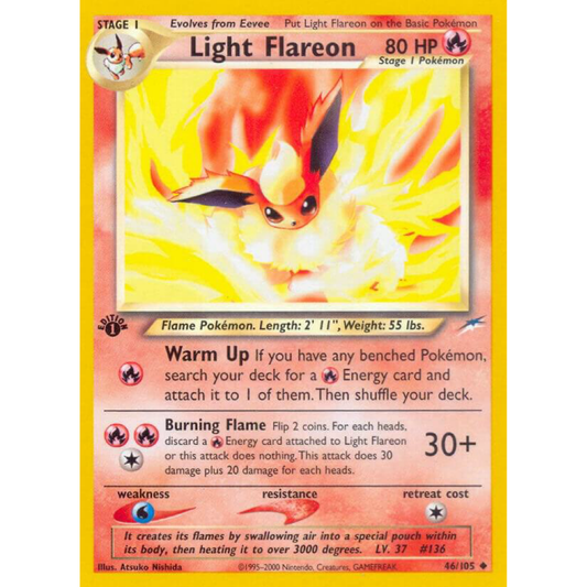 Light Flareon - Neo Destiny (N4) 1st Edition Near Mint