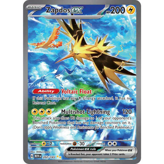 Zapdos ex - 202/165 - SV: Scarlet & Violet 151 (MEW)