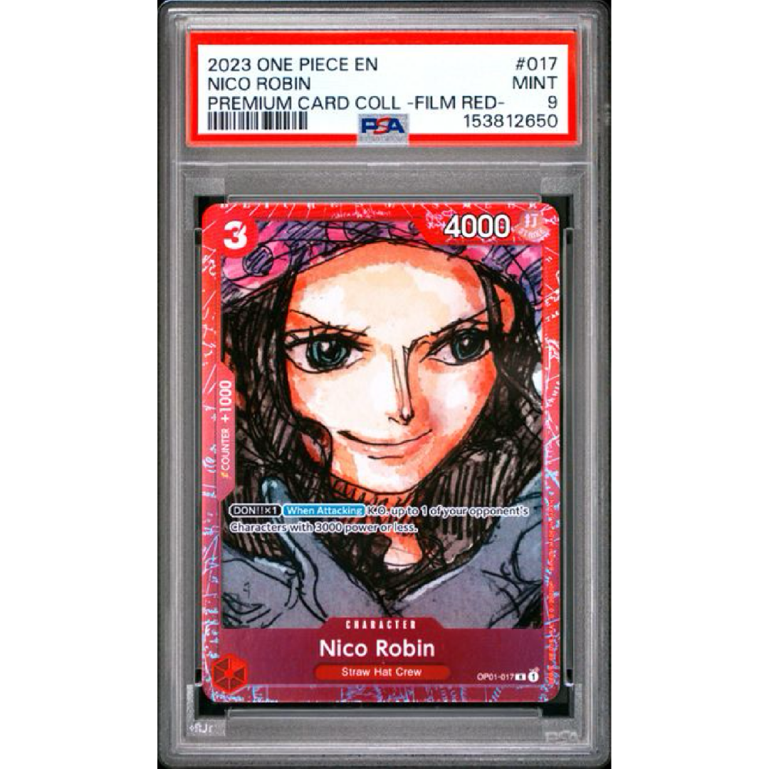 2023 ONE PIECE PREMIUM CARD COLLECTION -ONE PIECE FILM RED- #017 NICO ROBIN PSA 9