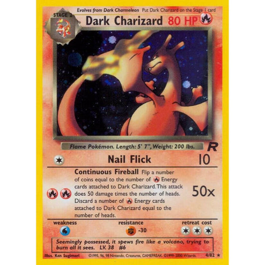 Dark Charizard (4) - Team Rocket (TR) Lightly Played