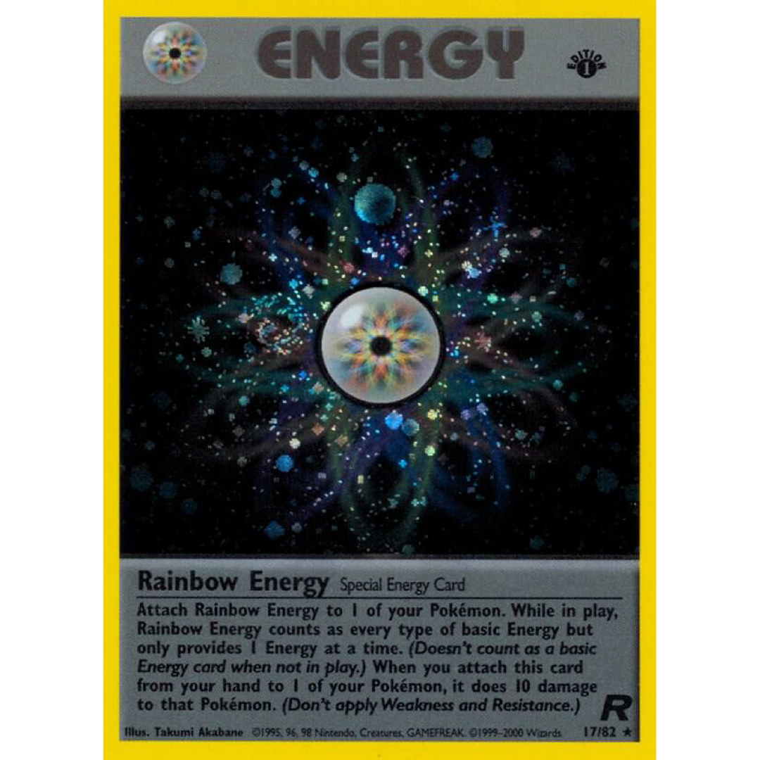 Rainbow Energy (17) - Team Rocket (TR) 1st Edition Near Mint
