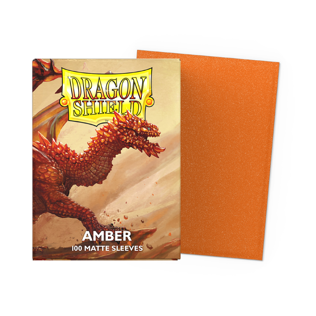 Dragon Shield: Matte Amber Matte 100ct