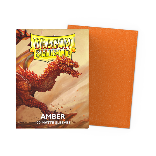 Dragon Shield: Matte Amber Matte 100ct