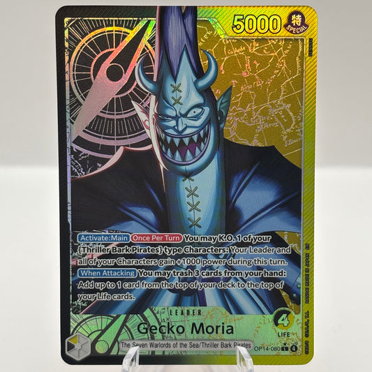 Gecko Moria - OP14-080 (Alternate Art) - The Azure Sea's Seven Single Card