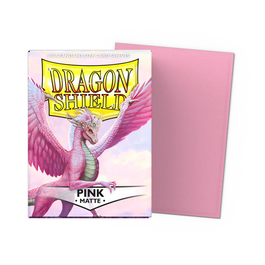 Dragon Shield Matte Pink Sleeves