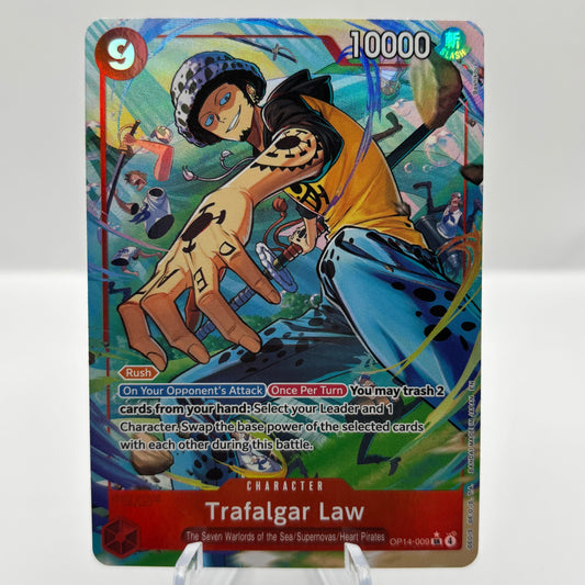 Trafalgar Law - OP14-009 (Alternate Art) - The Azure Sea's Seven Single Card