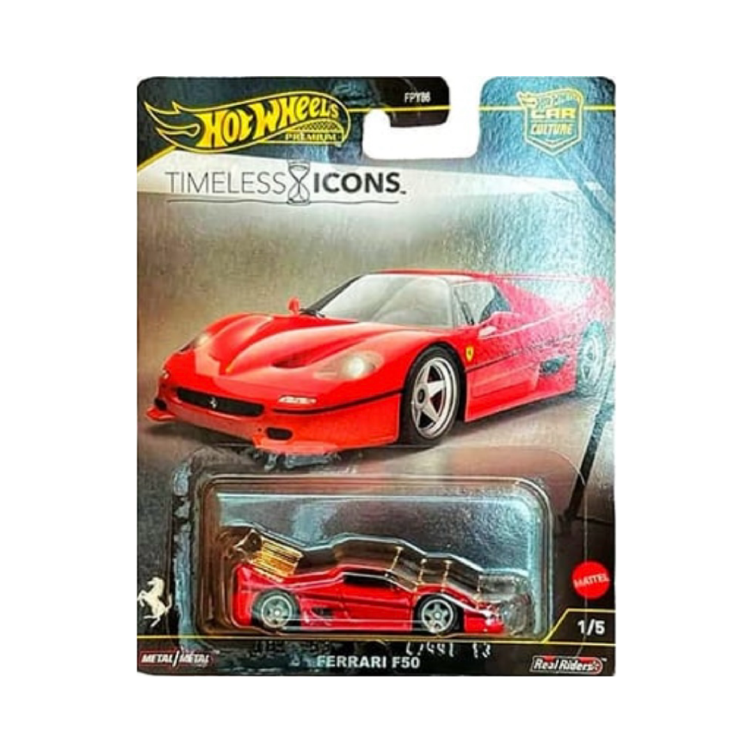 Hot Wheels Car Culture Timeless Icons Ferrari F50 1/5