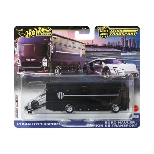 Hot Wheels Car Culture Team Transport Lykan Hypersport Euro Hauler / Camion De Transportt #85