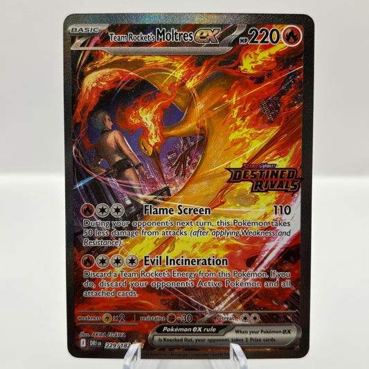 Team Rocket's Moltres ex - 229/182 (Destined Rivals Stamp) Single Card