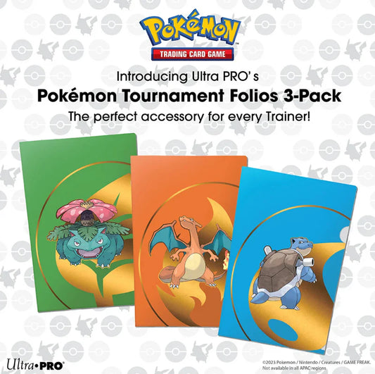 Ultra Pro: Pokemon Tournament Folio 3-Pack Venusaur, Charizard & Blastoise