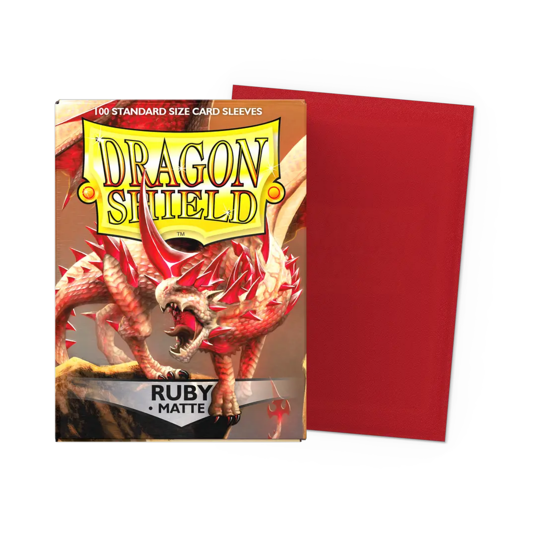 Dragon Shield Matte Ruby Sleeves