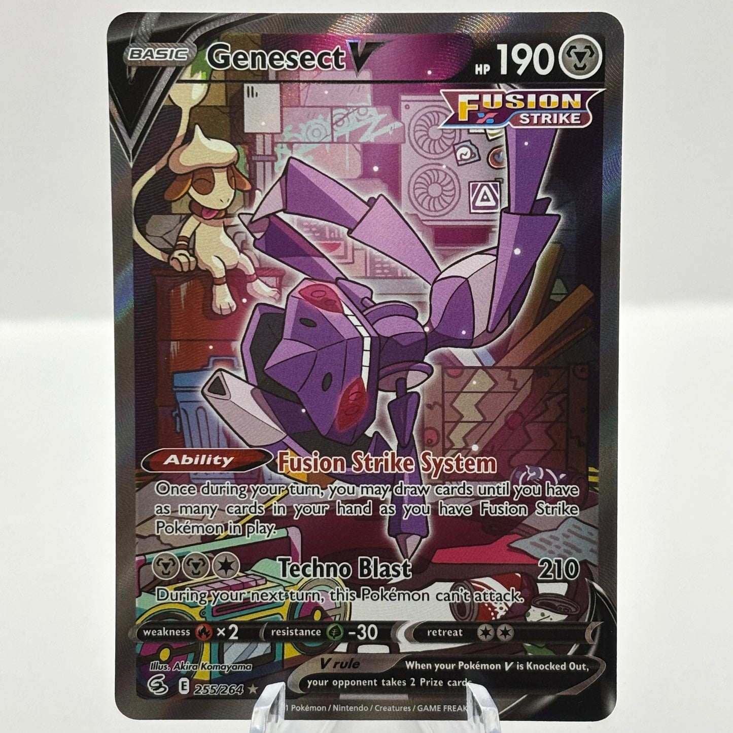 Genesect V (Alternate Full Art) - SWSH08: Fusion Strike (SWSH08) Single Card