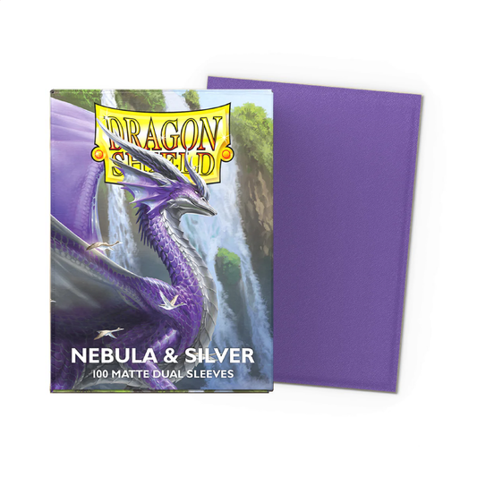 Dragon Shield Dual Matte Nebula & Silver Sleeves