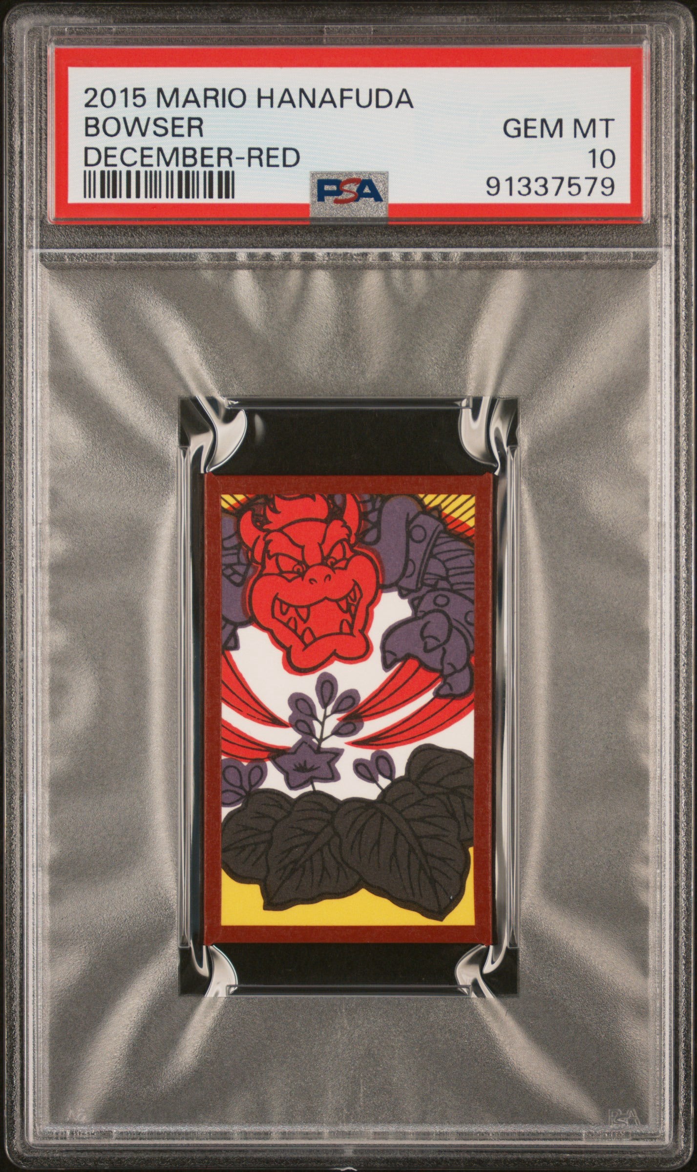 PSA 10 2015 MARIO HANAFUDA BOWSER DECEMBER-RED