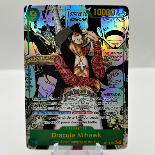 Dracule Mihawk (Manga) - The Azure Sea's Seven Single Card