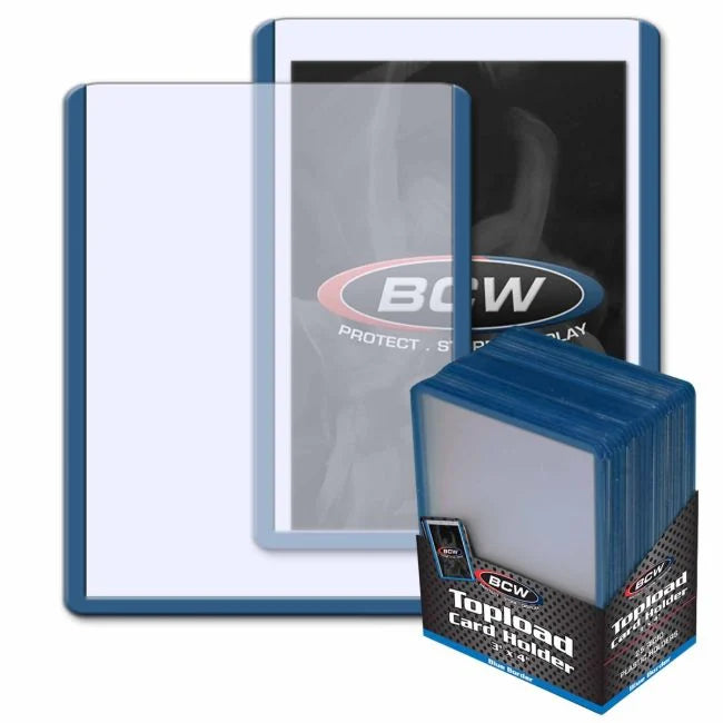 BCW Regular Toploaders Colored Border 25 Pack