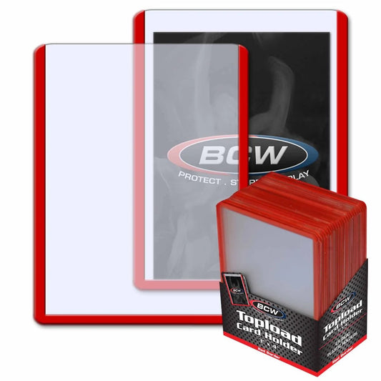 BCW Regular Toploaders Colored Border 25 Pack