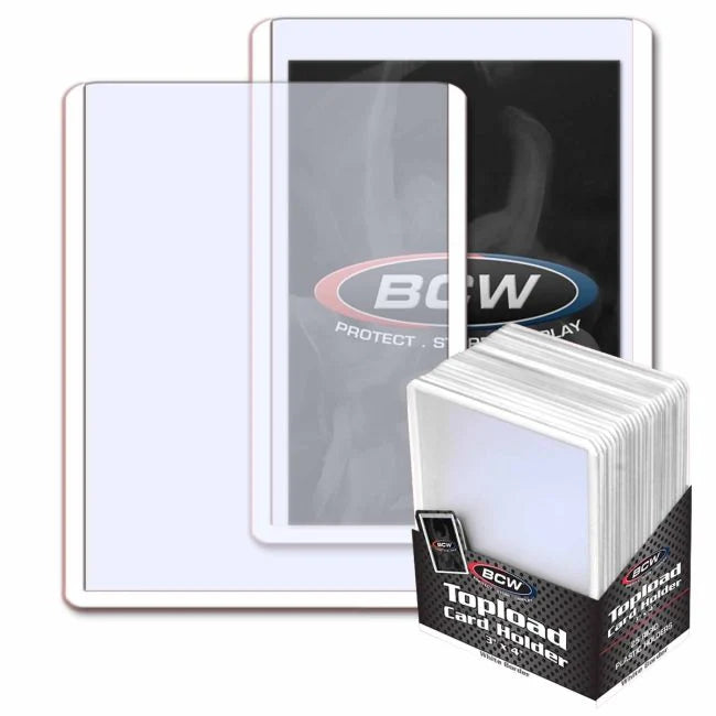 BCW Regular Toploaders Colored Border 25 Pack