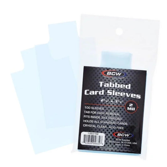 BCW Tabbed Card Sleeves 100ct