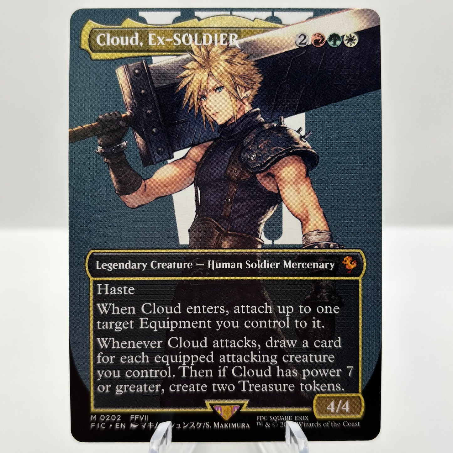 Cloud, Ex-SOLDIER (Borderless) - Commander: FINAL FANTASY Single Card