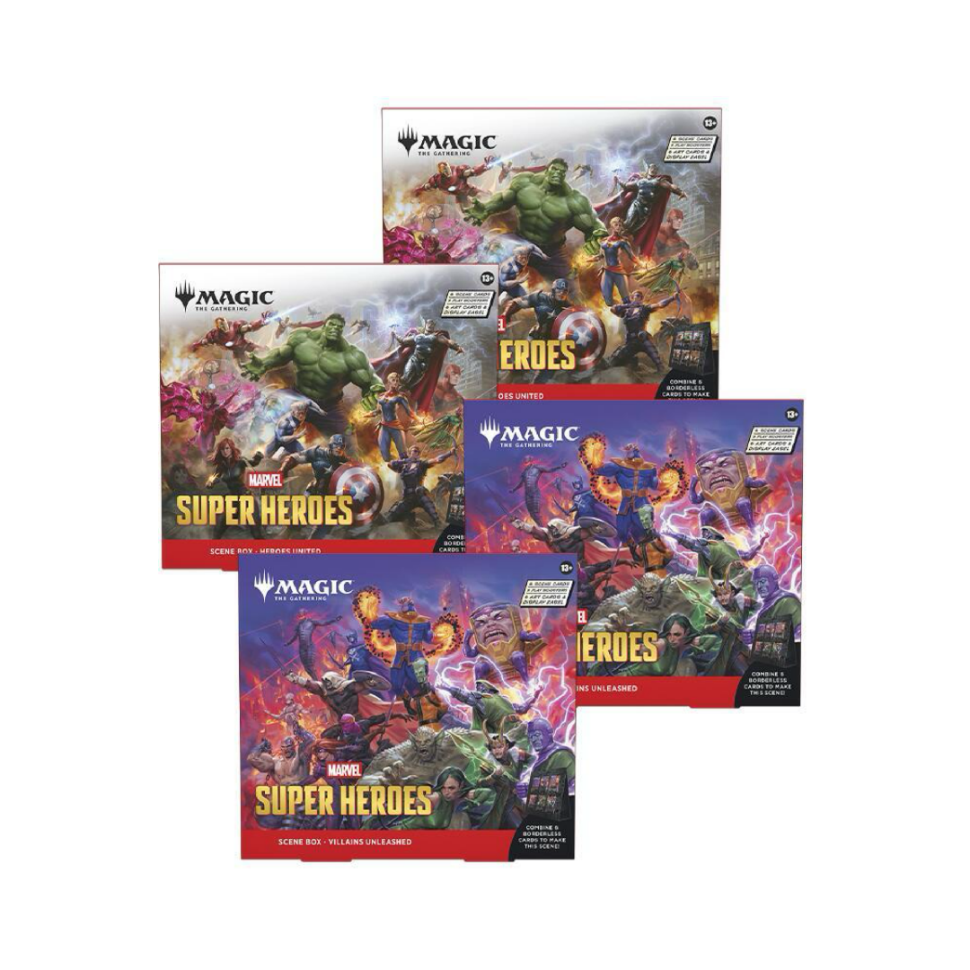 Magic The Gathering: Marvel Super Heroes Scene Box (Style Varies)
