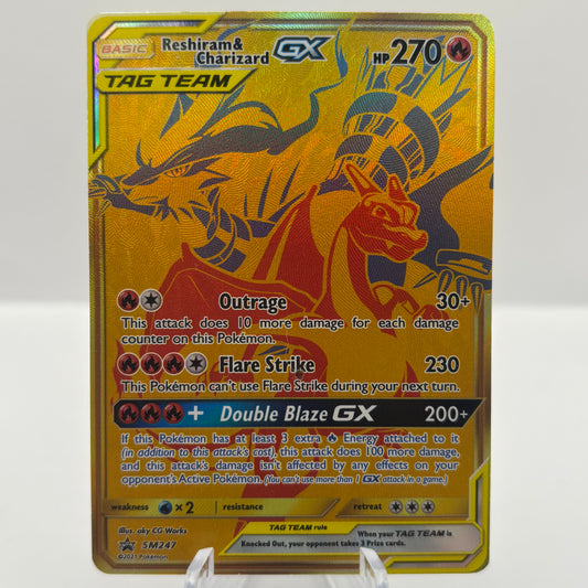 MP Reshiram & Charizard GX - SM247 - SM Unsealed PR Single Card