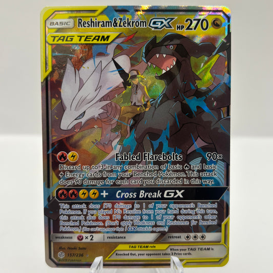 Reshiram & Zekrom GX - SM - Cosmic Eclipse Single Card