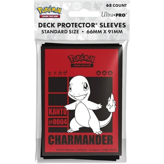 Pokemon Charmander Deck Protector (65 Pack) - Ultra Pro Card Sleeves