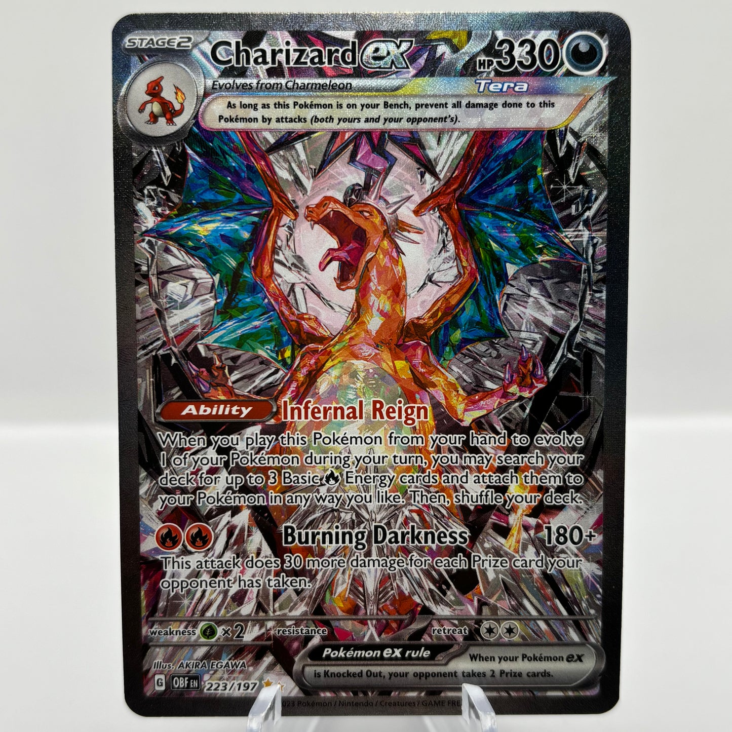 *LIGHTLY PLAYED* Charizard ex - 223/197 - SV03: Obsidian Flames Single Card